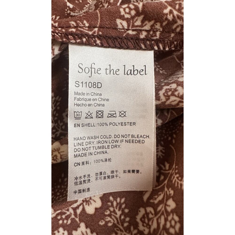 NWT Sofie the Label -The Madi Mini Dress Boho Cottage Core Coquette Western Sz S - Picture 6 of 14